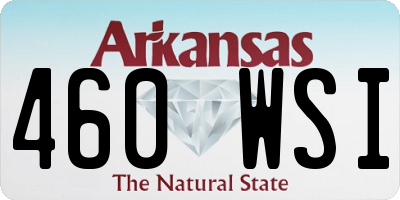 AR license plate 460WSI