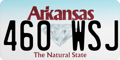 AR license plate 460WSJ