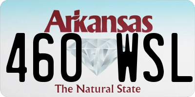 AR license plate 460WSL