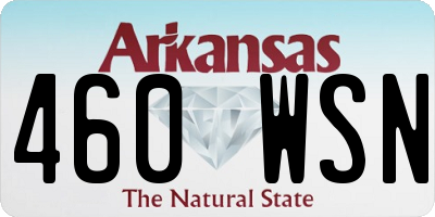 AR license plate 460WSN
