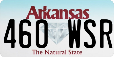 AR license plate 460WSR