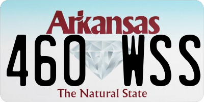 AR license plate 460WSS