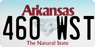 AR license plate 460WST