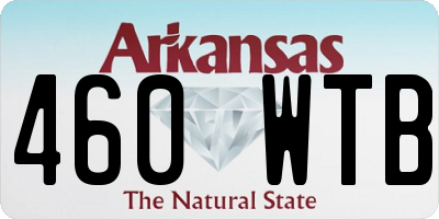 AR license plate 460WTB