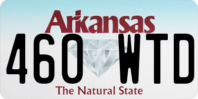 AR license plate 460WTD