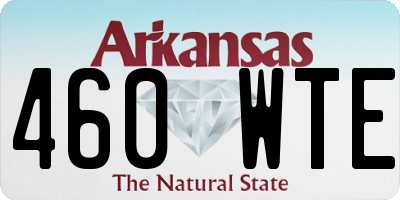 AR license plate 460WTE