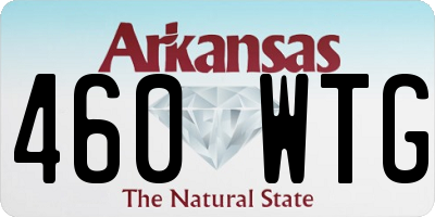 AR license plate 460WTG