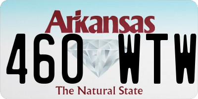 AR license plate 460WTW