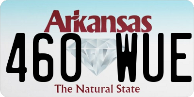AR license plate 460WUE