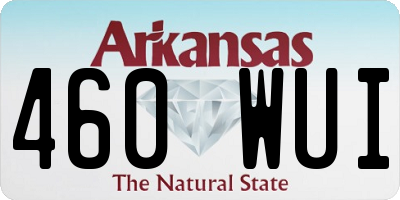 AR license plate 460WUI
