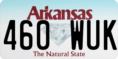 AR license plate 460WUK