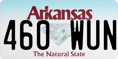 AR license plate 460WUN