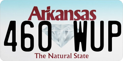 AR license plate 460WUP
