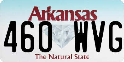 AR license plate 460WVG