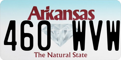 AR license plate 460WVW