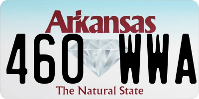 AR license plate 460WWA