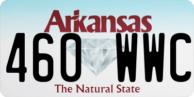 AR license plate 460WWC