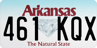 AR license plate 461KQX