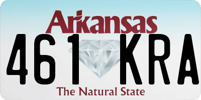 AR license plate 461KRA
