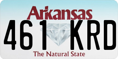 AR license plate 461KRD