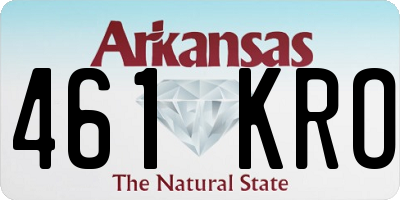 AR license plate 461KRO