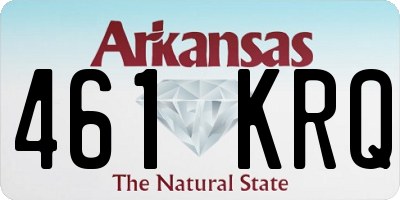 AR license plate 461KRQ