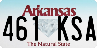 AR license plate 461KSA