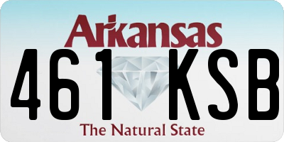 AR license plate 461KSB