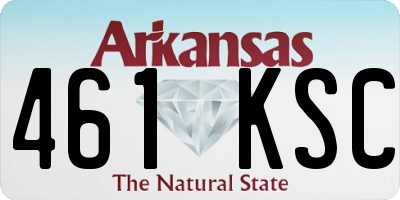 AR license plate 461KSC