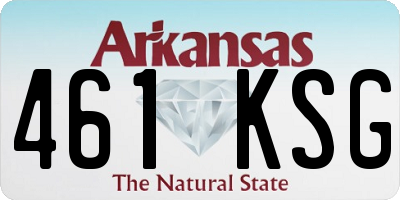 AR license plate 461KSG