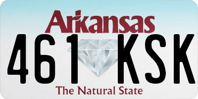 AR license plate 461KSK