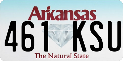 AR license plate 461KSU