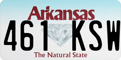 AR license plate 461KSW