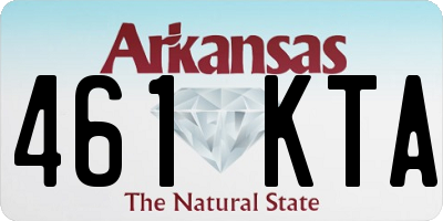AR license plate 461KTA