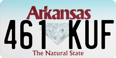 AR license plate 461KUF