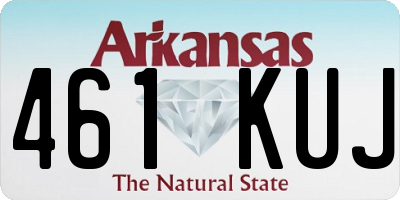 AR license plate 461KUJ