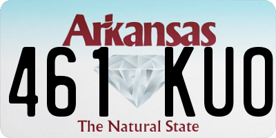 AR license plate 461KUO