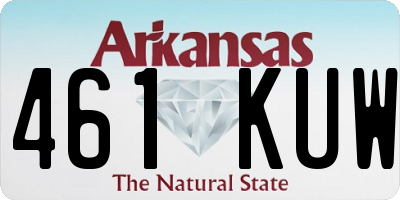 AR license plate 461KUW