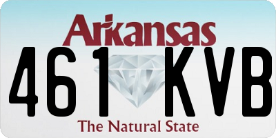AR license plate 461KVB