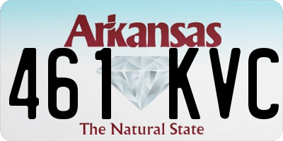 AR license plate 461KVC