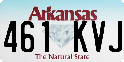 AR license plate 461KVJ