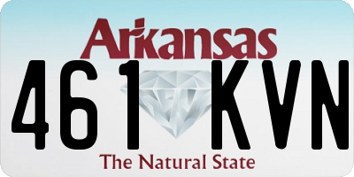 AR license plate 461KVN