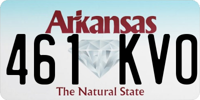 AR license plate 461KVO