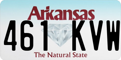 AR license plate 461KVW
