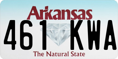 AR license plate 461KWA