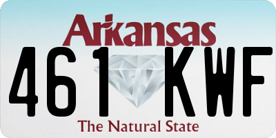 AR license plate 461KWF