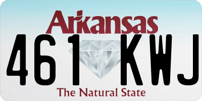 AR license plate 461KWJ