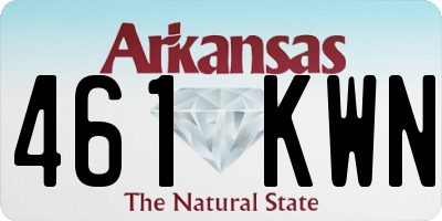 AR license plate 461KWN