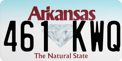 AR license plate 461KWQ