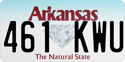 AR license plate 461KWU